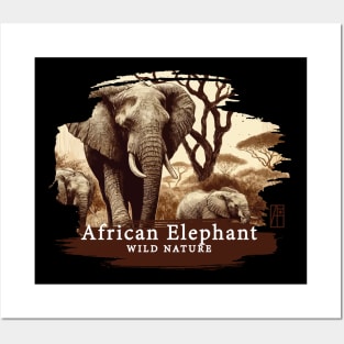 African Elephant - WILD NATURE - ELEPHANT -5 Posters and Art